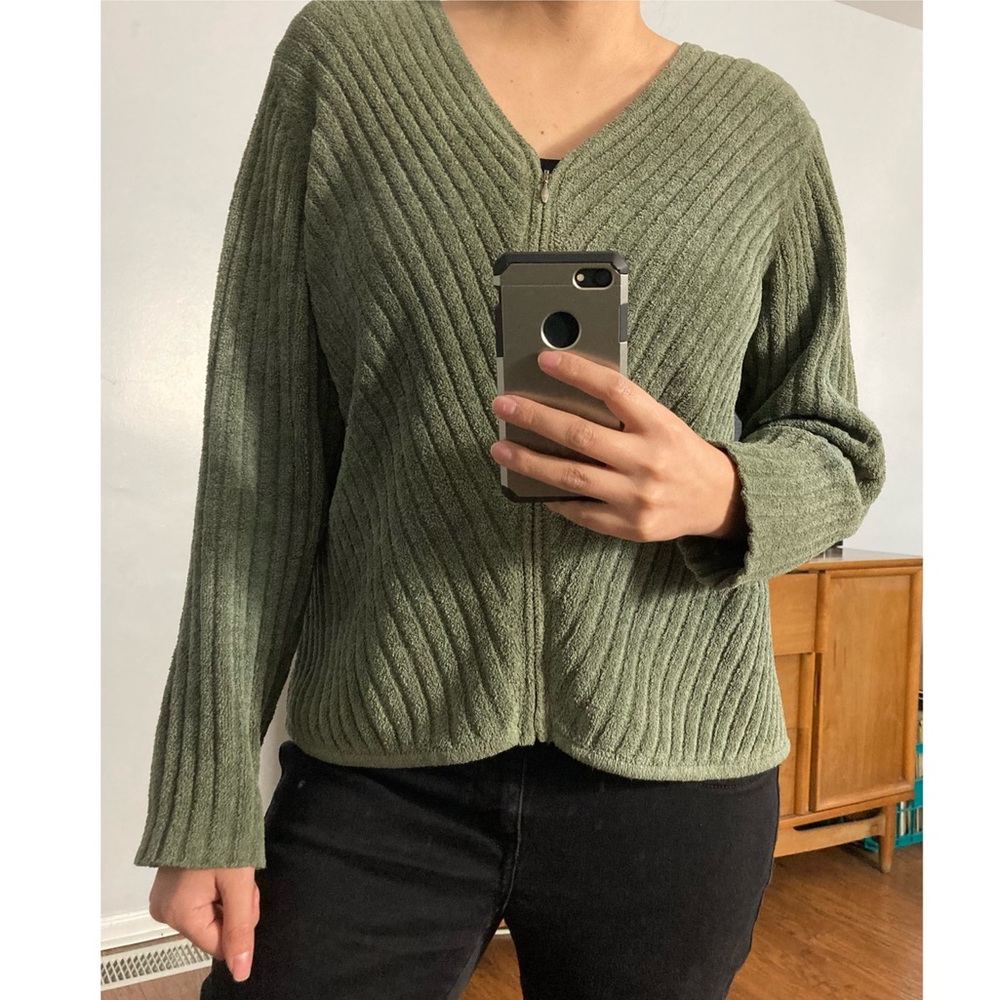 J Jill sage green sweater